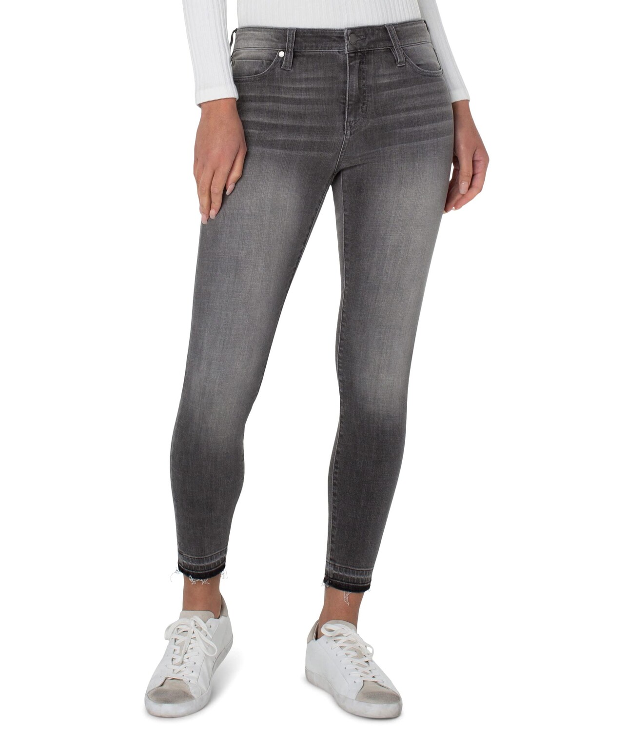 

Джинсы Liverpool, Abby Ankle Skinny Jeans w/ Release Hem 28" in Point Dunne