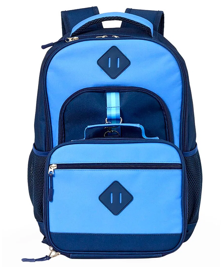 Комплект из 2 предметов: рюкзак и ланч-бокс Color-Block Extreme Nation, Blue Multicolor