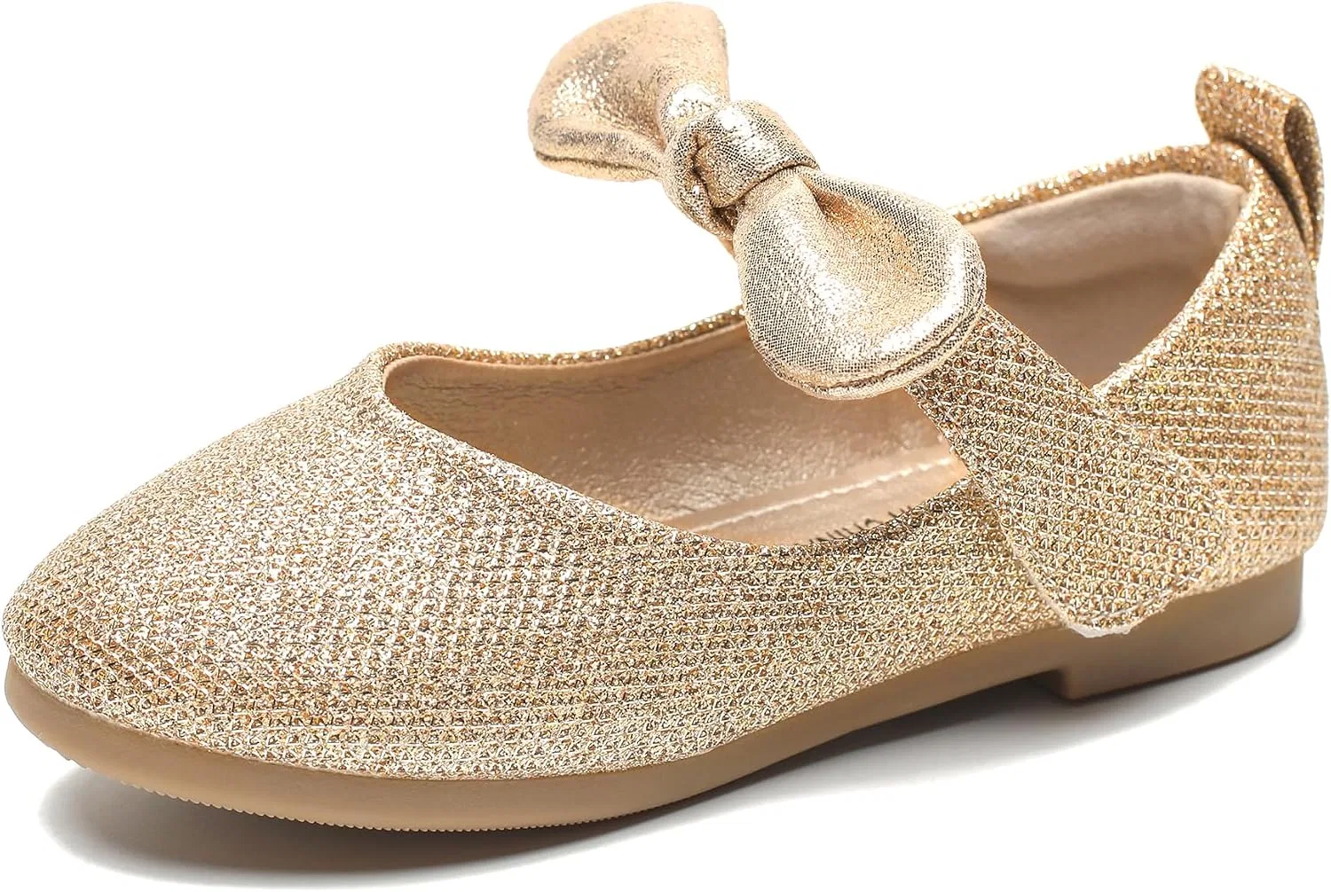 Детские туфли для девочек с блестками Cadidi Dinos, Golden Glitter