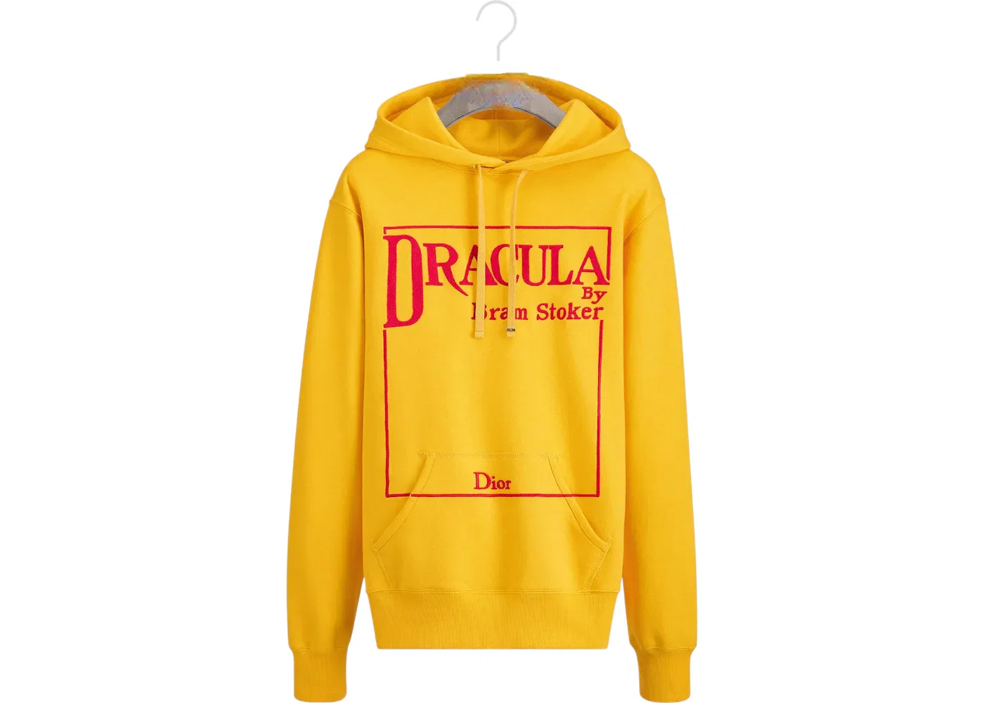 Мужской свитер с капюшоном с вышивкой Dior Dracula Dior, Yellow/Red