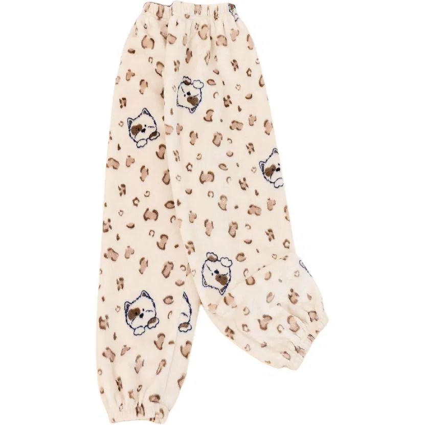 Детские пижамные штаны с принтом Cotton Gene, Leopard Puppy