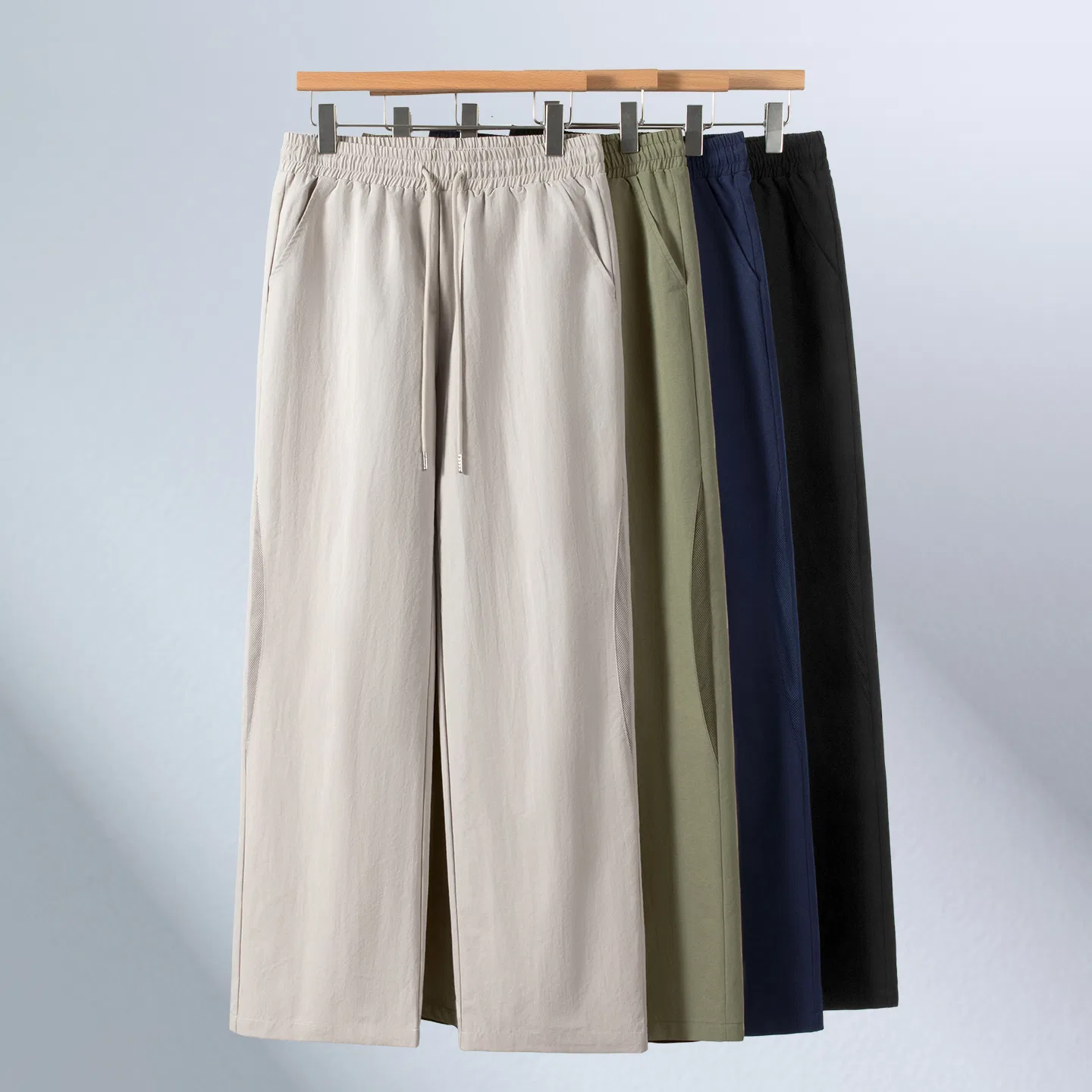 Детские повседневные брюки с принтом MINISO, Smooth Blue Graffiti Pants Logo, Black — фото 4