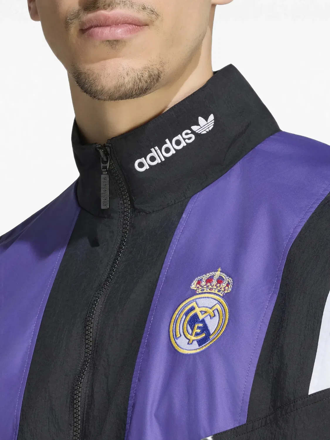Куртка-бомбер Real Madrid EQT черная Adidas, черный — фото 2