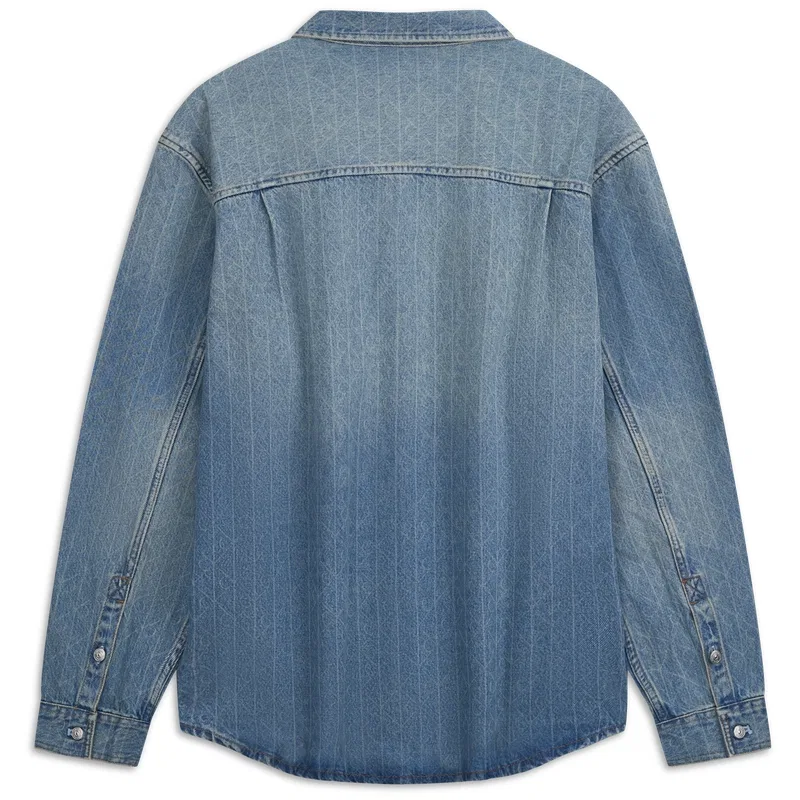 Мужская рубашка с воротником Calvin Klein, EQC-Denim Light Blue — фото 3