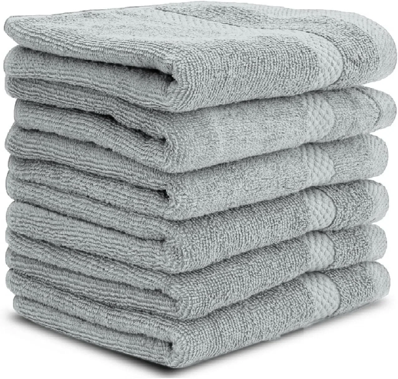 Набор мочалок из египетского хлопка, 6 шт, 30x30 см, Silver Generic