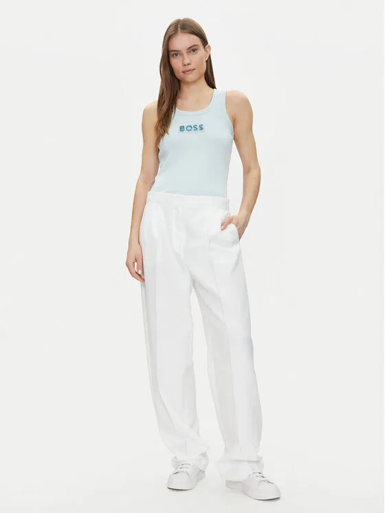 Топ slim fit C-Ematite Boss, светло-голубой — фото 2