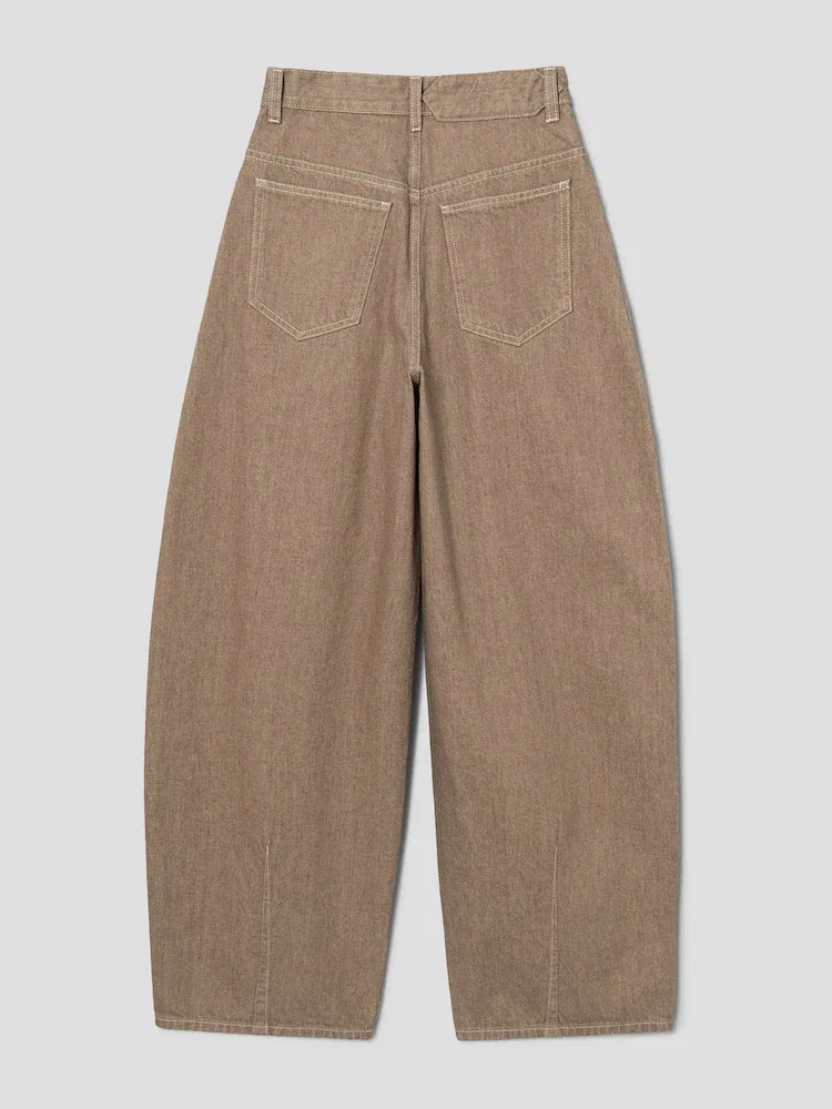 Джинсы широкие Ovalo JACQUEMUS, Beige — фото 2