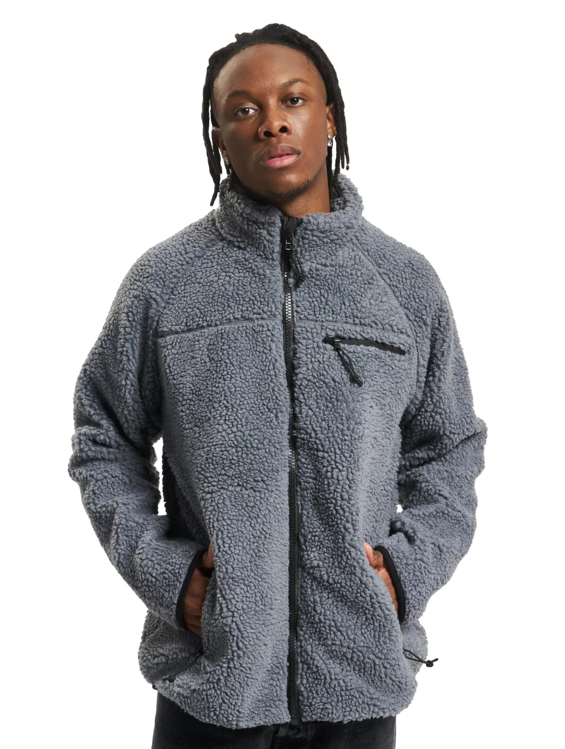 Мужская флисовая куртка Woodland Camouflage Brandit, anthrazit