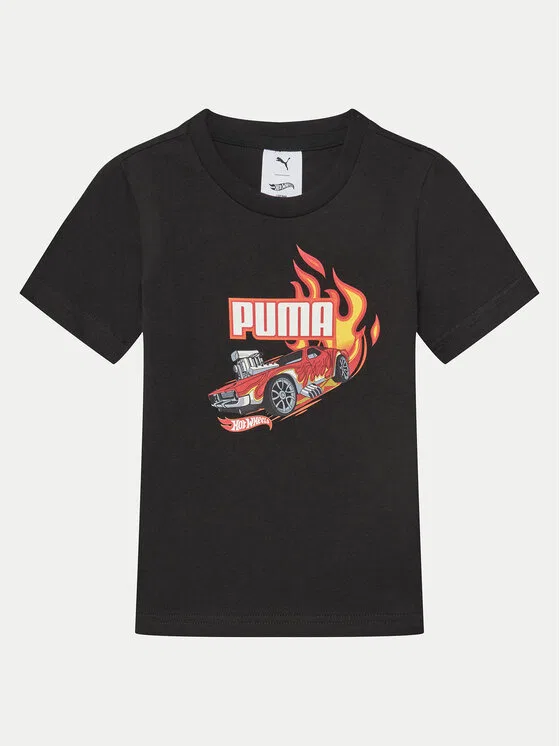 Футболка regular fit Hot Wheels Puma, черный