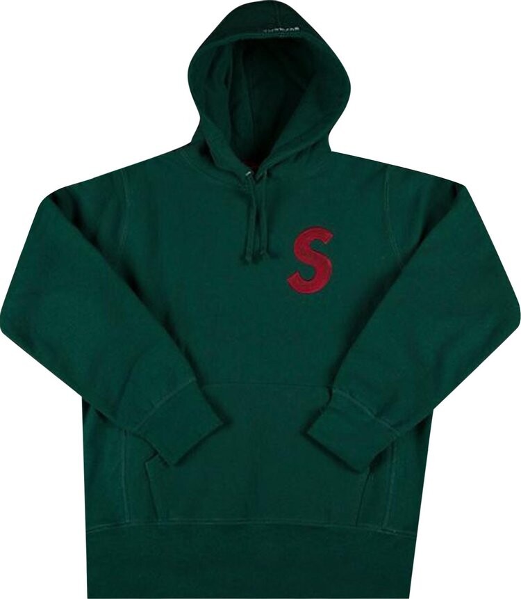 

Толстовка Supreme S Logo Hooded Sweatshirt 'Dark Green', зеленый