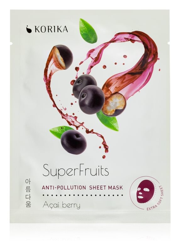 

Льняная маска с дезинтоксикационным эффектом KORIKA SuperFruits