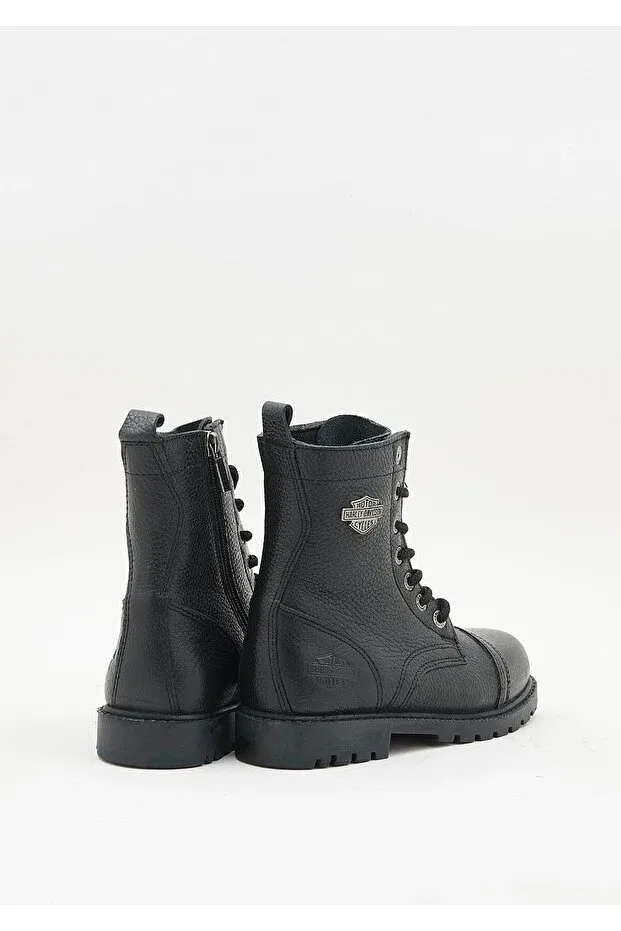 Детские ботинки для девочек кожаные Colmar f kids black leather boots Harley Davidson, Black — фото 4