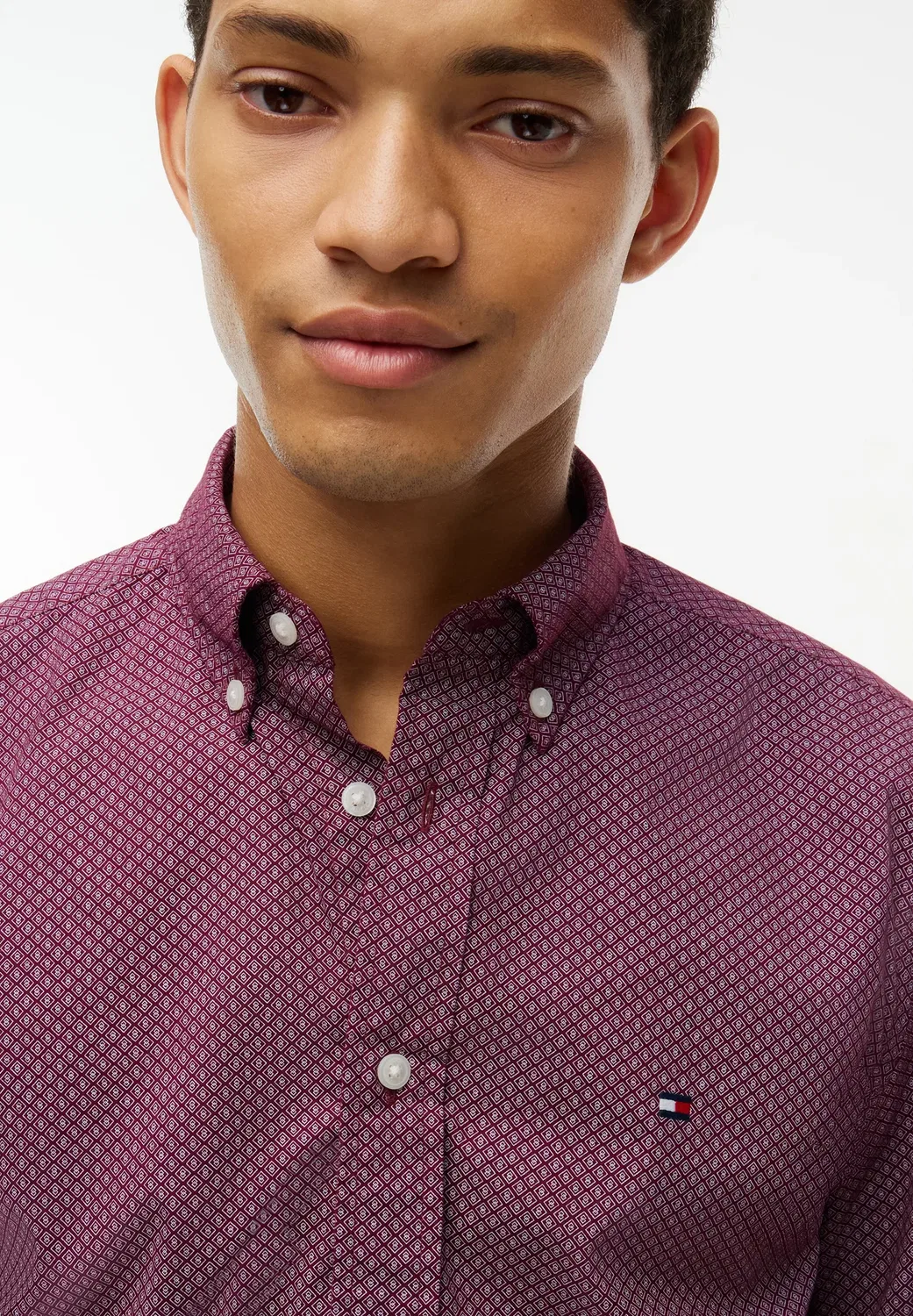 Hemd - рубашка Tommy Hilfiger, Aubergine — фото 4