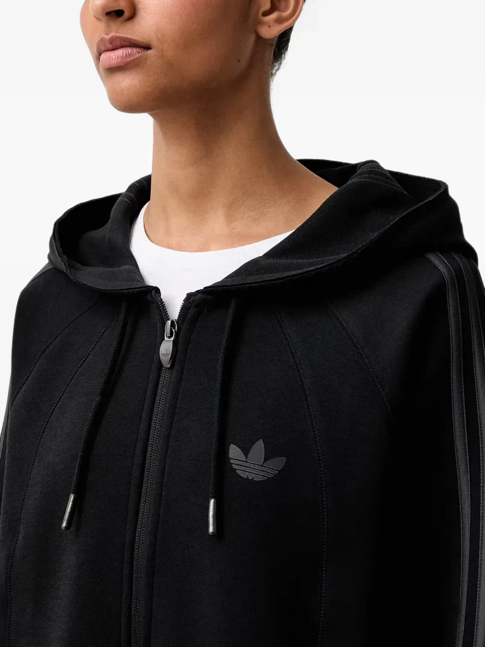 Худи SST 2.0 на молнии с логотипом Adidas, черный — фото 4