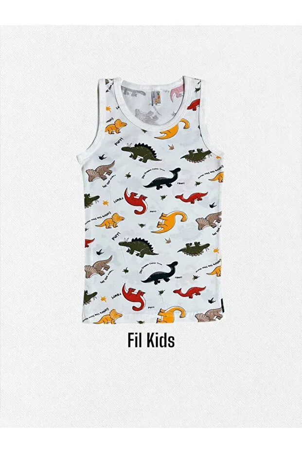 Детский комплект боксеров для мальчиков хлопковый с принтом Elmas Kids, White — фото 2