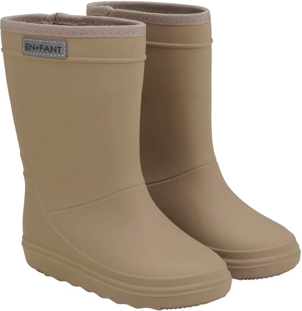 Детские сапоги резиновые Rain Boots Solid En Fant, коричневый