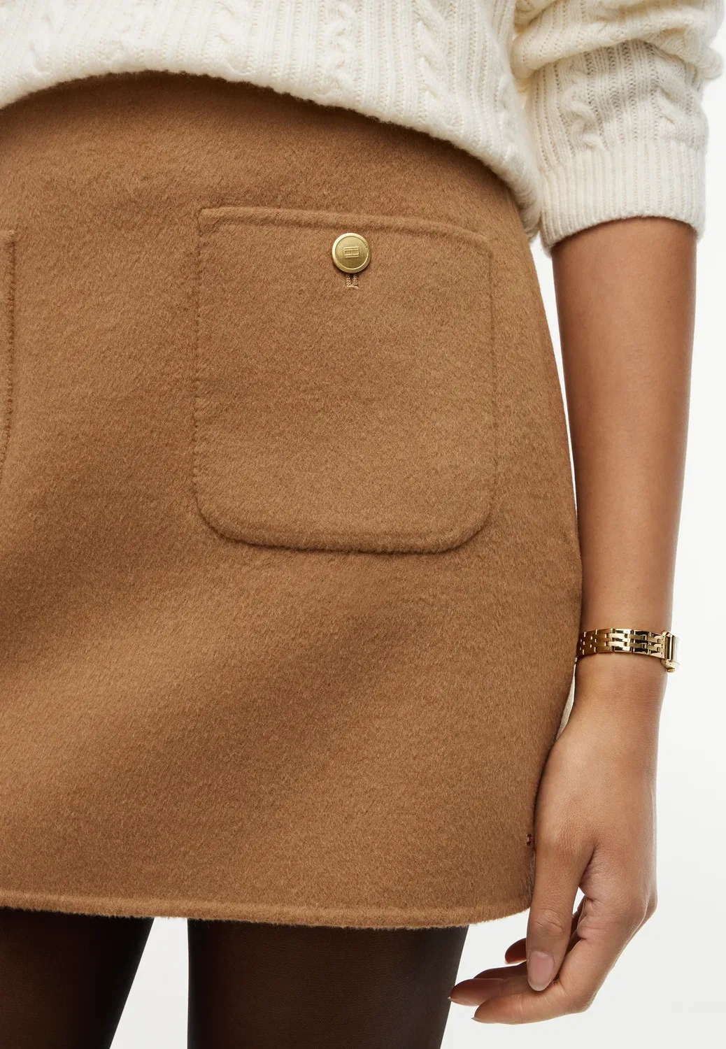Женская мини-юбка Tommy Hilfiger, Hickory — фото 4