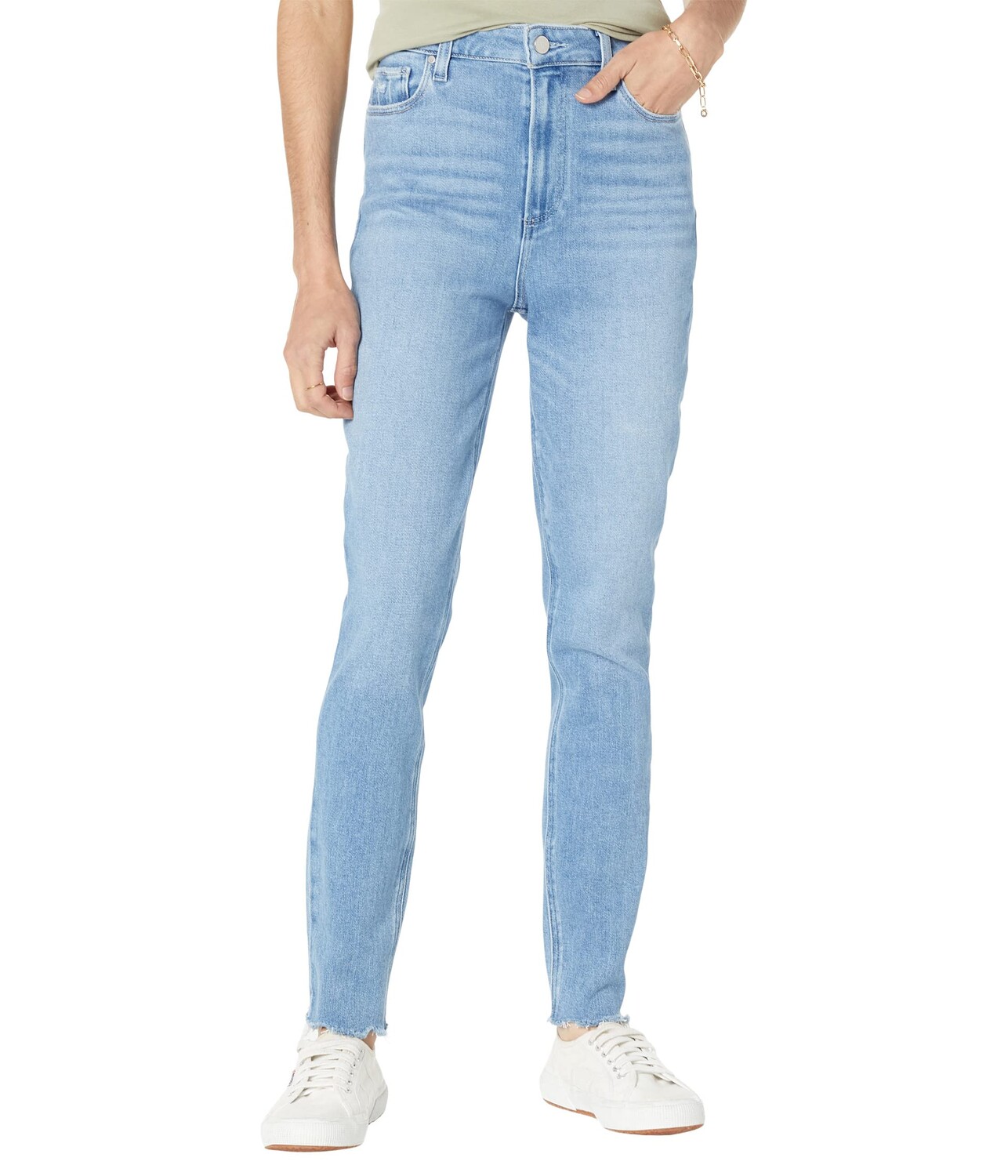 

Джинсы Paige, Margot Ankle in Totally/Fly Hem