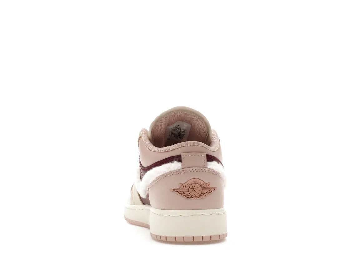Детские кроссовки Lifestyle Jordan 1 Low SE Jordan, Legend Light Brown/Pink Oxford/Bordeaux/Pink Foam — фото 4