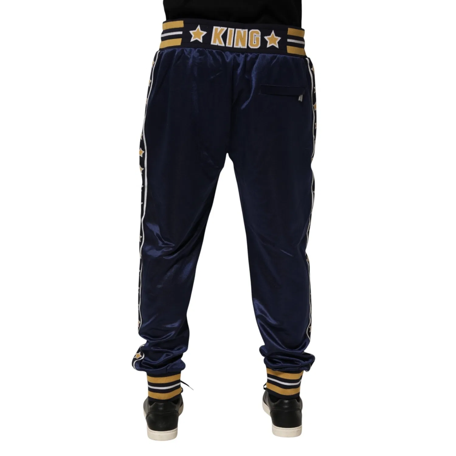 Мужские брюки-джоггеры на среднюю посадку с логотипом Jogger Pants Dolce & Gabbana, Blue