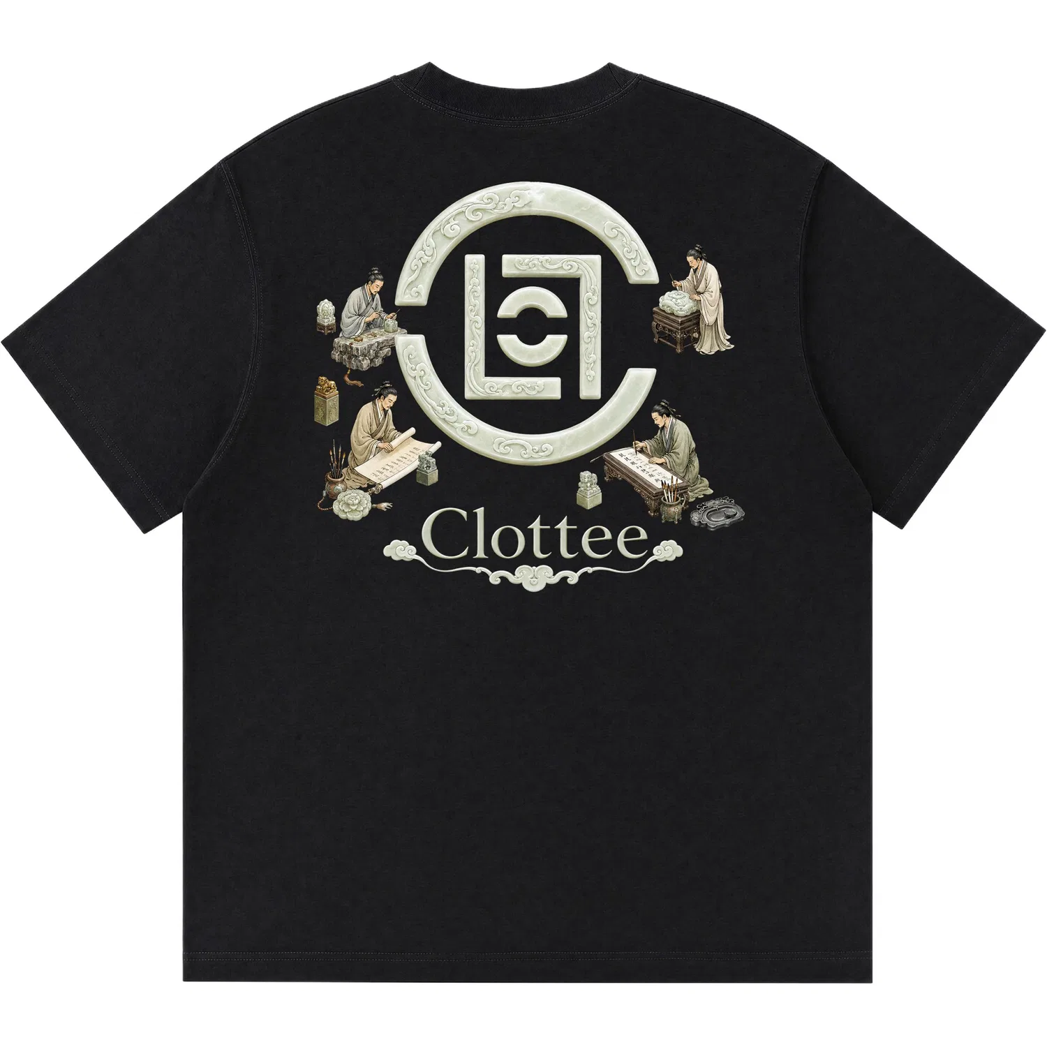 Детская футболка с круглым вырезом Navy Blue CLOT — фото 3