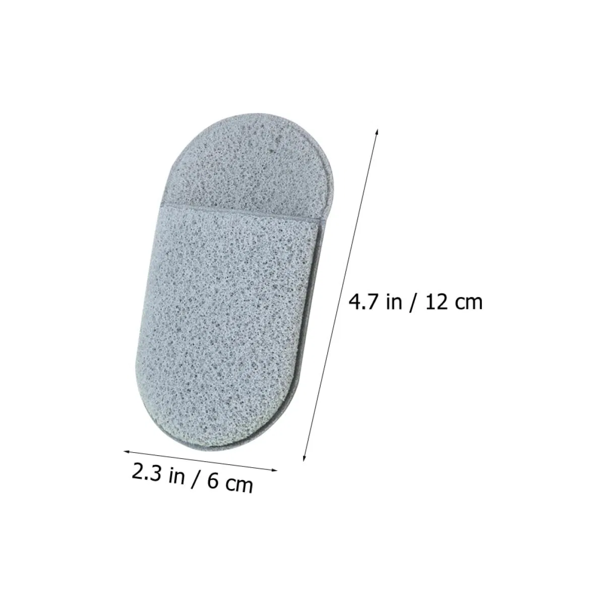 4 шт. Спож для умывания LIFKICH, 12x6x0.5 см, 80 г, Серый — фото 2