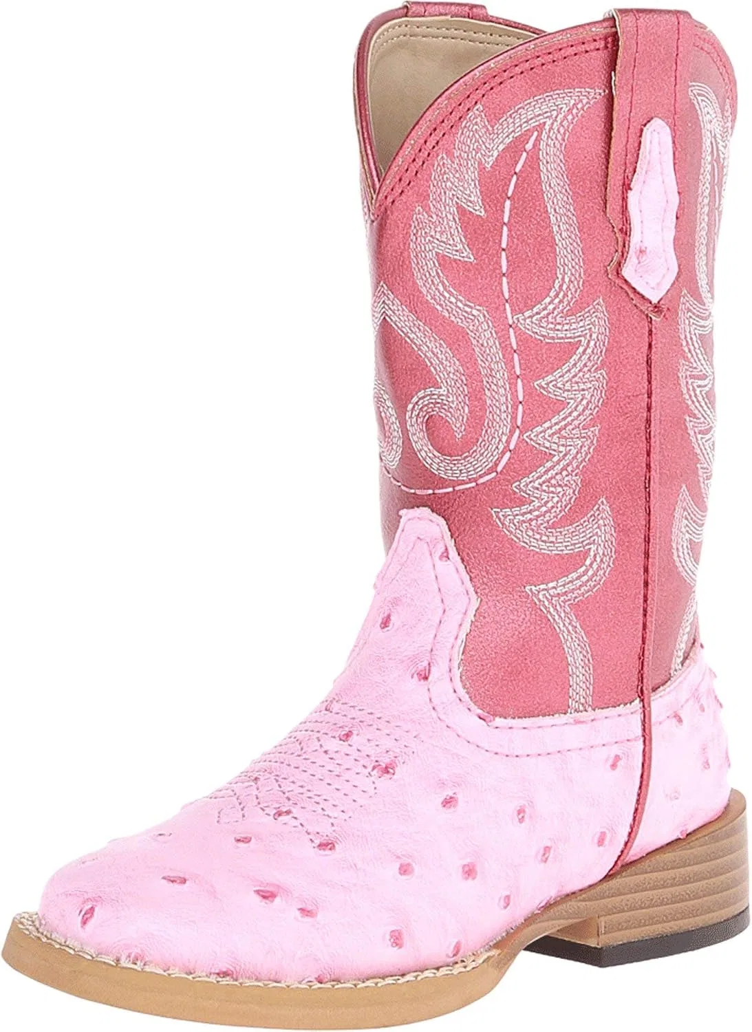 Детские ботинки для мальчиков с принтом Cowbaby Bumps ROPER, Pink/Red