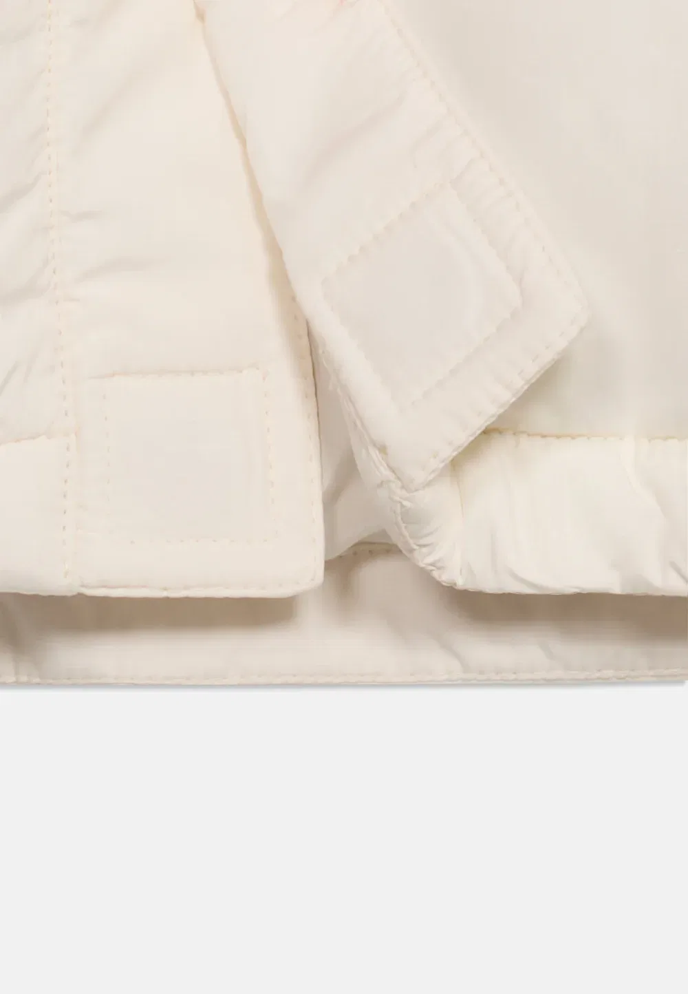 Фирменная пуховая куртка унисекс - зимняя куртка Tommy Hilfiger, Off-White — фото 3