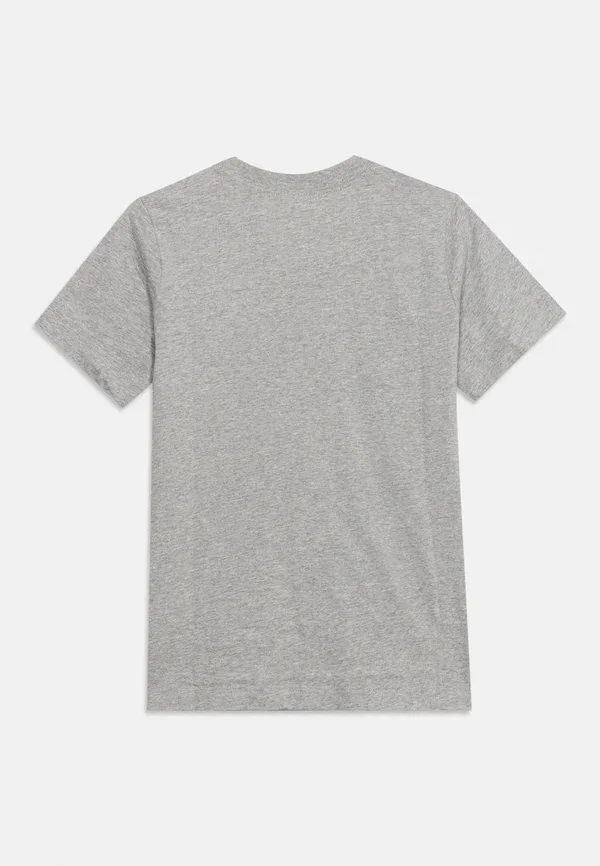 Футболка с принтом, хлопок, Tee boxy unisex - print t-shirt, Nike Sportswear, grey heather, серый — фото 2