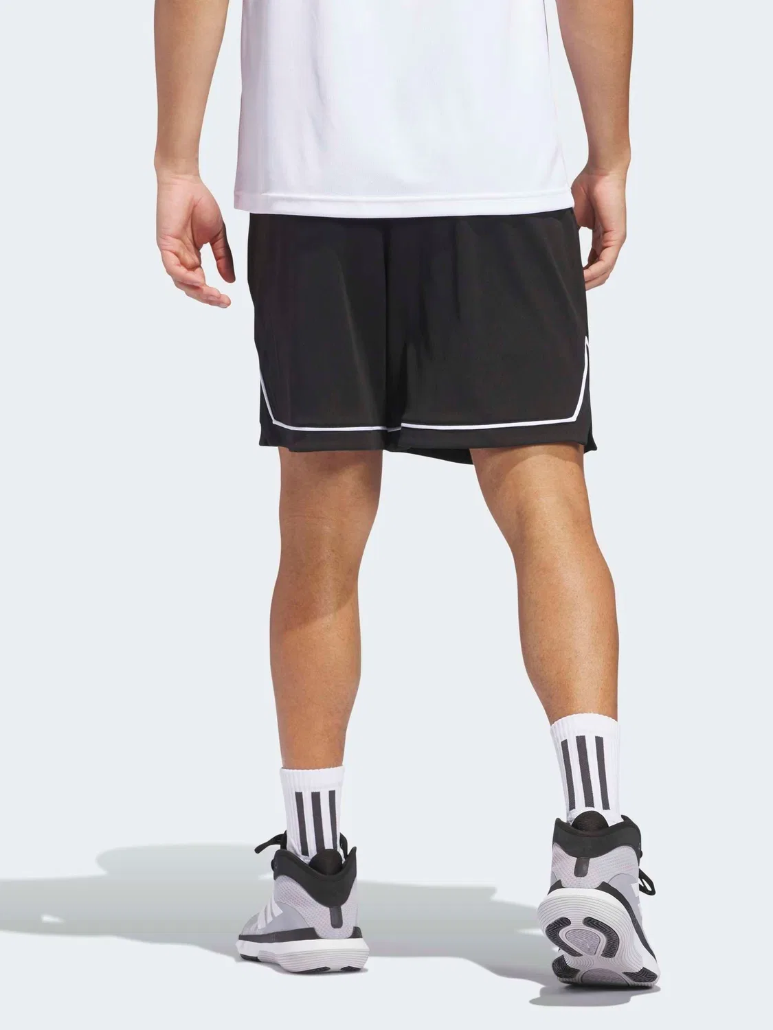 Шорты баскетбольные Badge of Sport adidas, черный — фото 2
