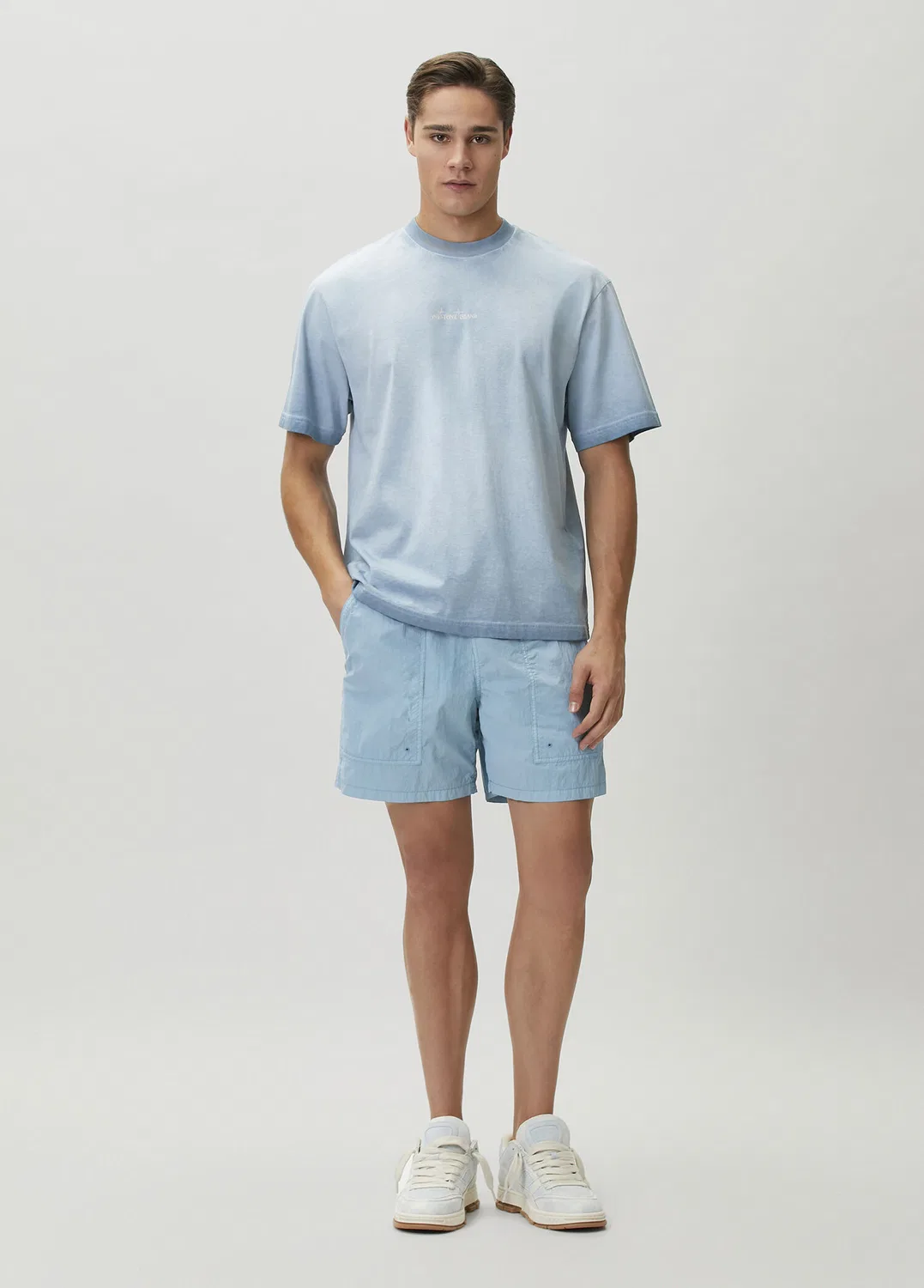 Шорты Stone Island, light blue