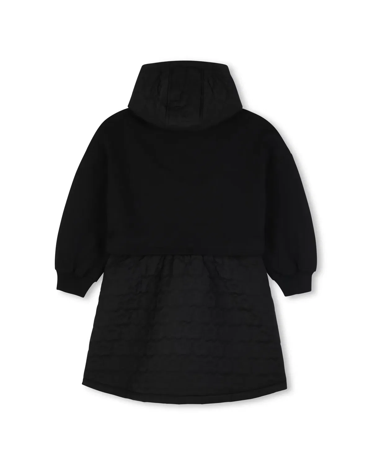 Детское платье для девочек с капюшоном Boke Flower Kenzo Kids, Negro — фото 3