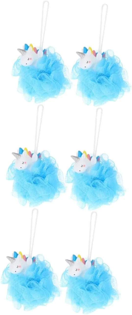 Мочалка для душа Unicorn, Housoutil, набор 6 шт, 14x11x9 см