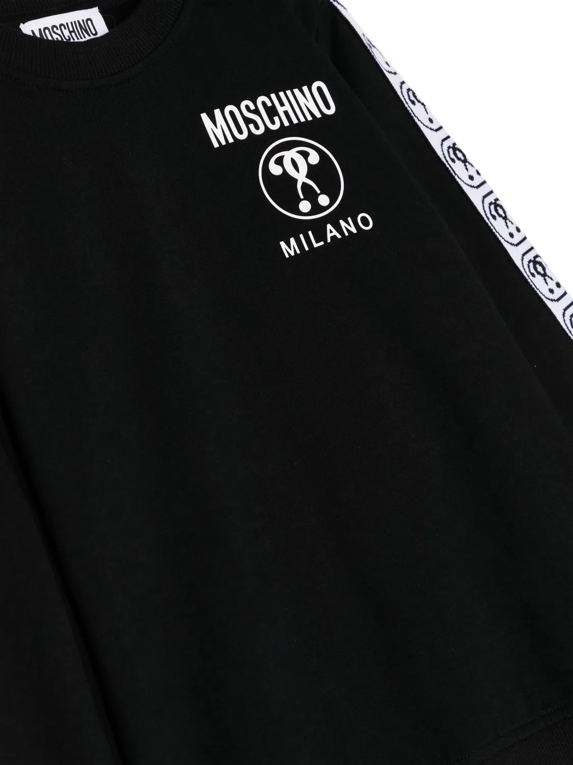 Свитшот с двойным знаком вопроса Moschino, черный — фото 2
