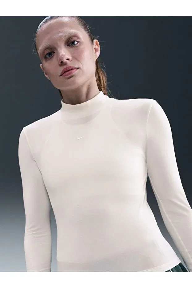 Женская футболка с длинным рукавом Nike, Ecru