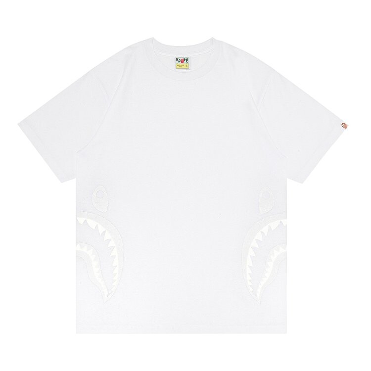 

Футболка GOAT Exclusive BAPE Side Shark Tee In White, белый