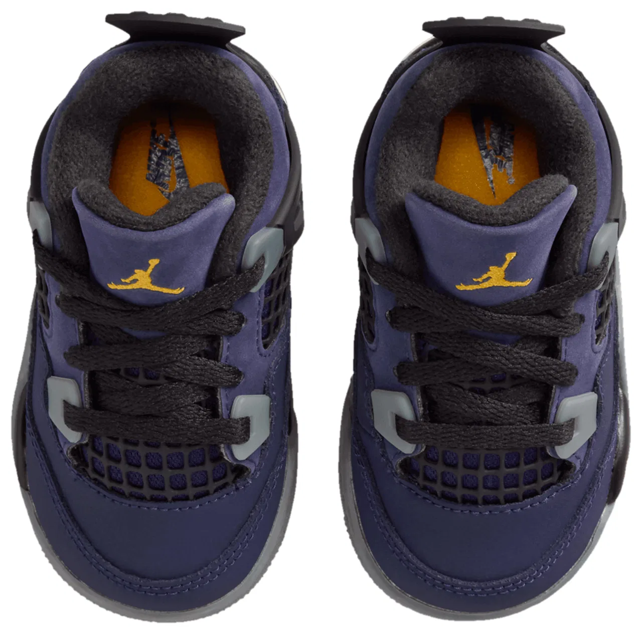 Баскетбольные кроссовки для мальчиков Retro 4 Jordan, фиолетовый/черный — фото 4