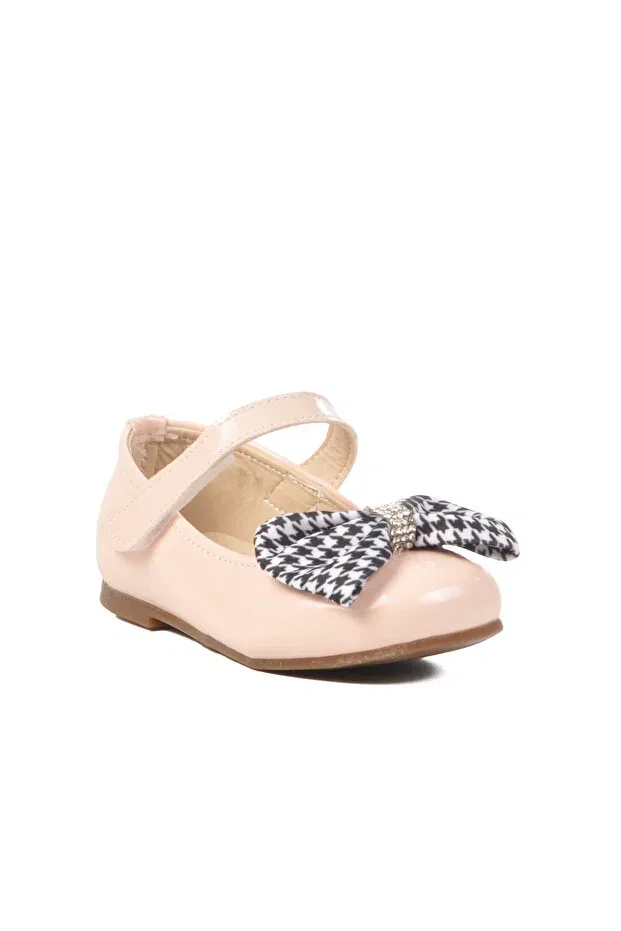 Детские балетки для девочек с принтом Powder Patent Leather Ribbon Lightweight Girls' Ballerinas 180 B Ayakmod, Powder Patent Leather — фото 3