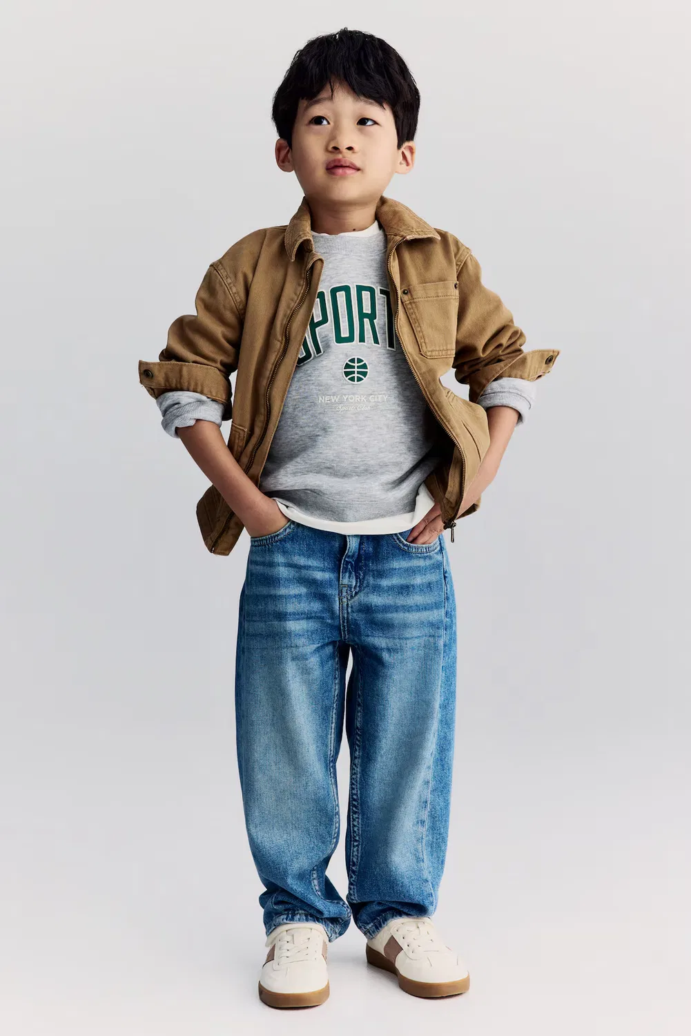 Бочкообразные джинсы свободного кроя H&M, Denimblau — фото 3