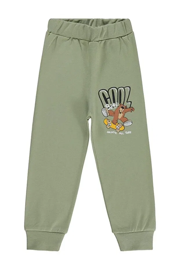 Детские спортивные штаны для мальчиков с принтом Cool printed Civil Boys, Soft Khaki