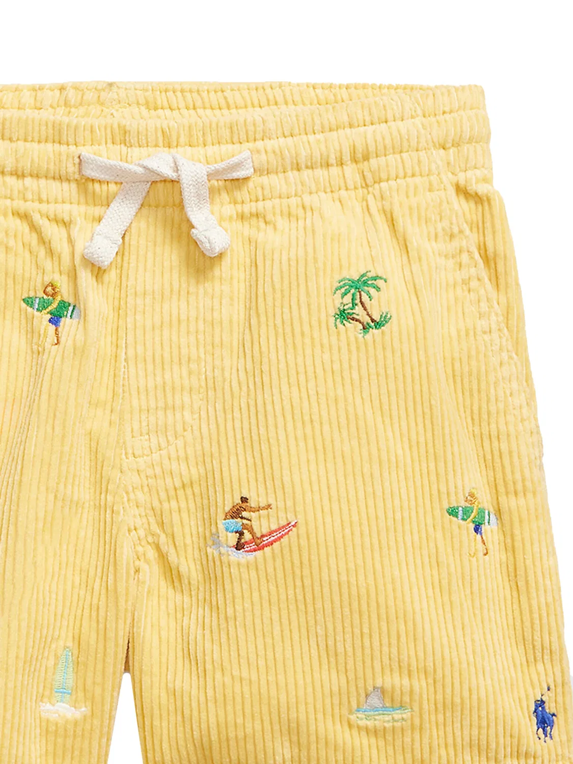 Тканевые шорты стандартного кроя для мальчика Polo Ralph Lauren, желтый — фото 3