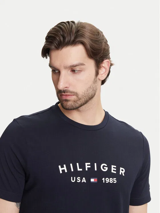 Футболка regular fit Fathers Day Tommy Hilfiger, темно-синий — фото 4
