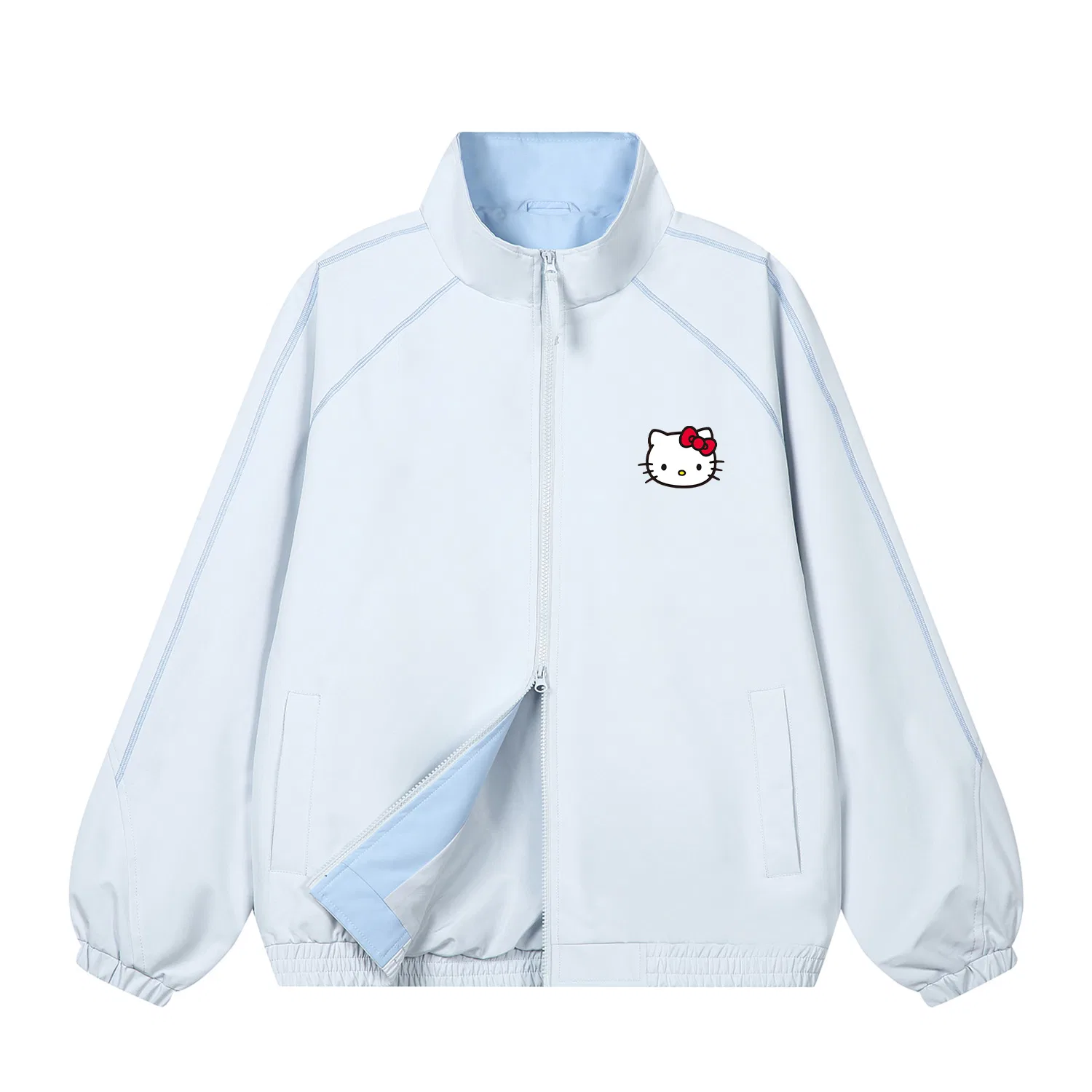 Детская ветровка с воротником-стойкой Pine Feather Blue Hello Kitty Sanrio