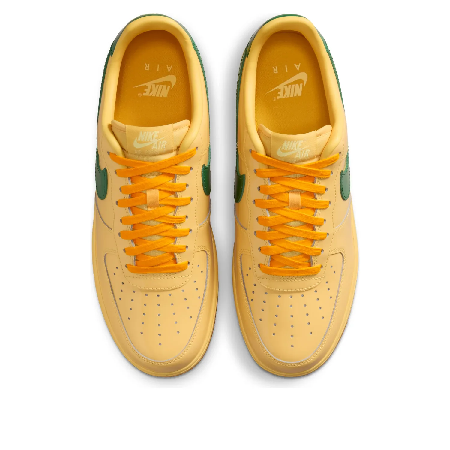 Кроссовки Nike Air Force 1 Low 'Topaz Gold Pine Green Patent' — фото 4