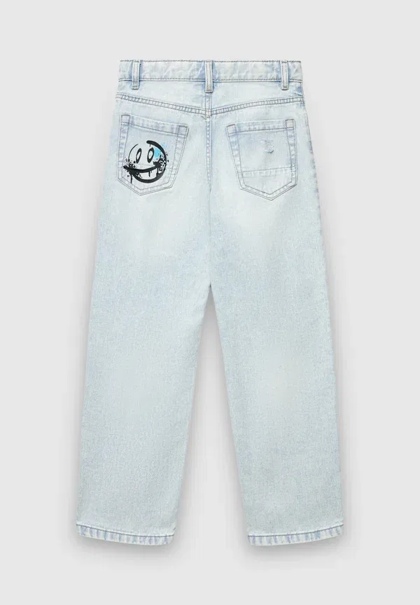 Брюки джинсовые Straight leg jeans, Terranova, blu denim chiaro, синий — фото 2