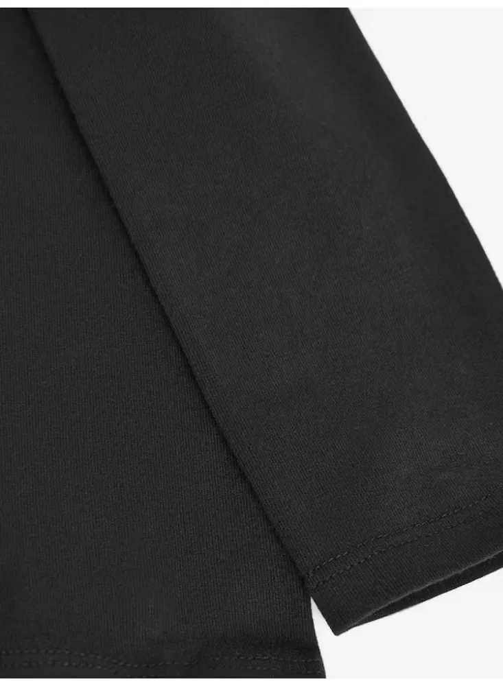 Леггинсы хлопковые комплект из 3 штук Perfectory, черный — фото 2
