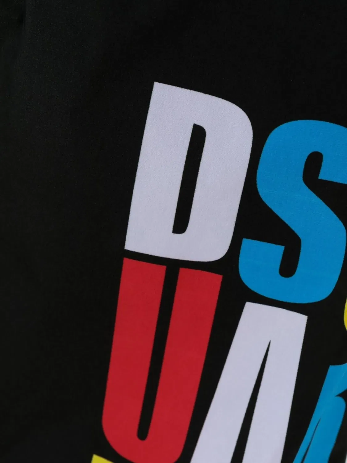 Плавки-шорты с кулиской и логотипом Dsquared2, черный — фото 3