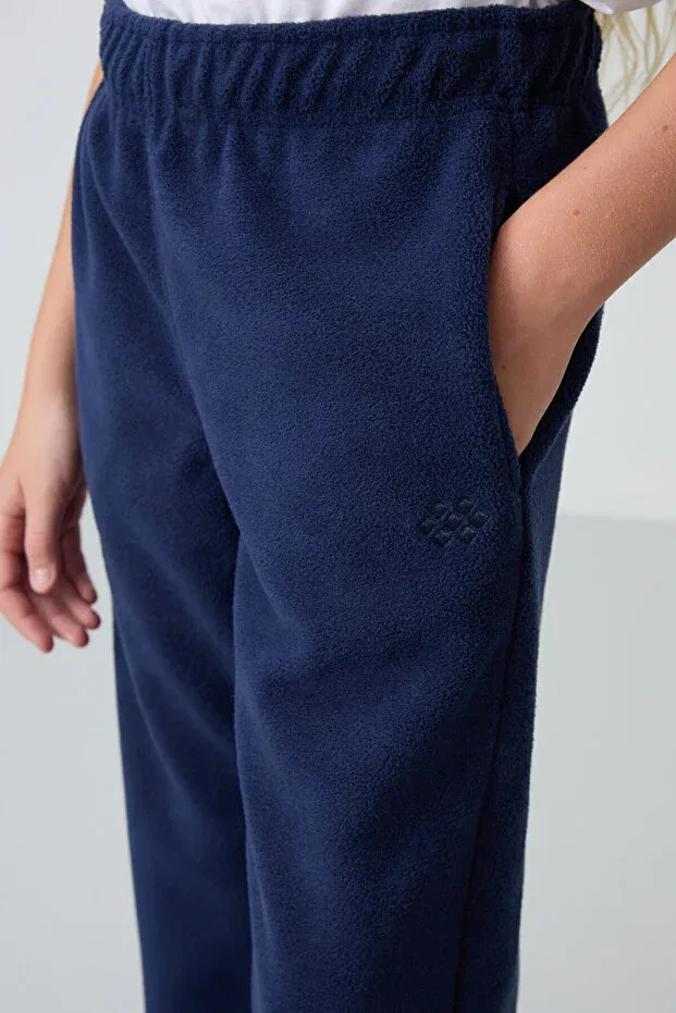 Детские спортивные штаны для девочек из флиса Tommy Life, Indigo — фото 4