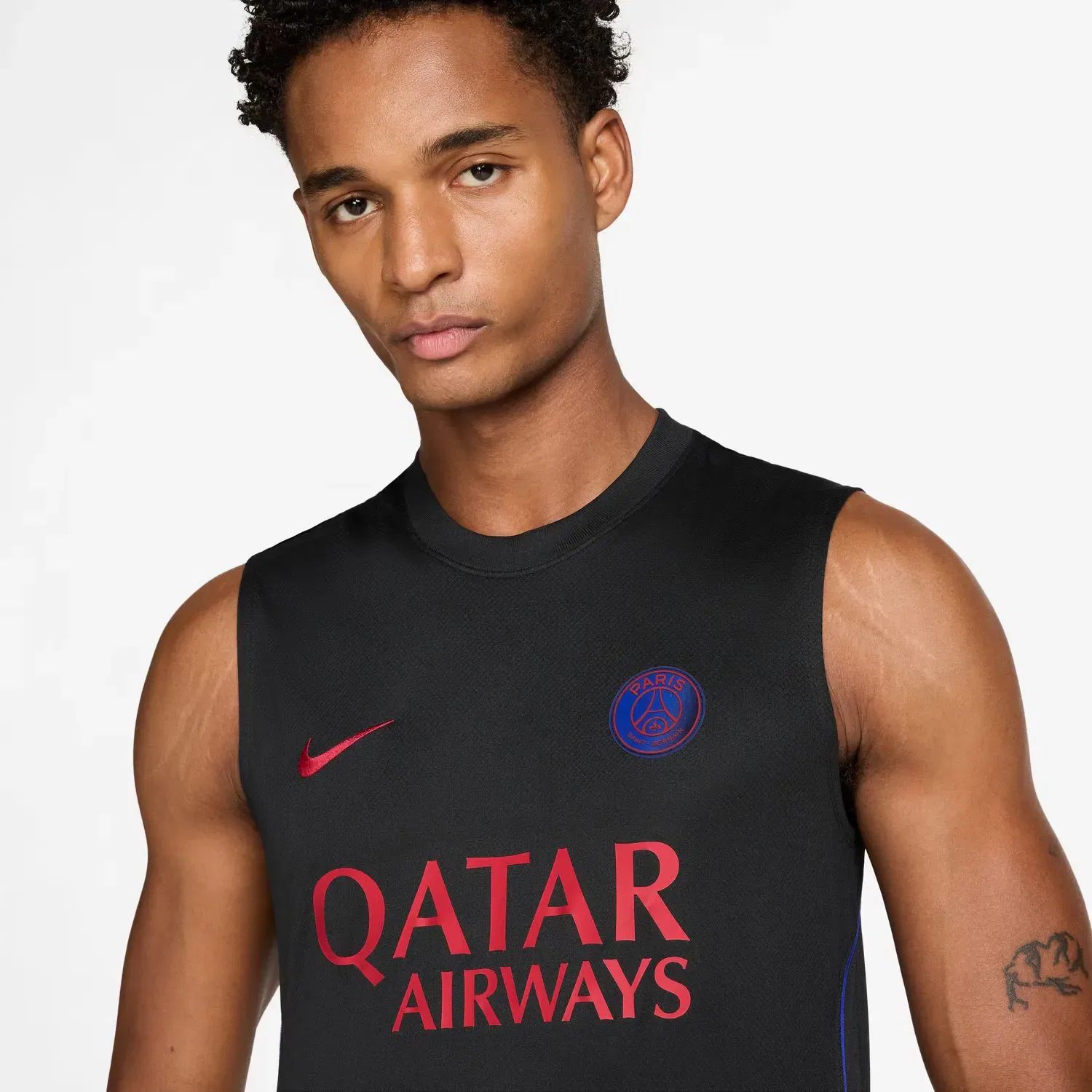 Мужская футболка Dri-FIT Strike PSG Paris Saint-Germain FC 2026-2027 Nike, Черный — фото 3
