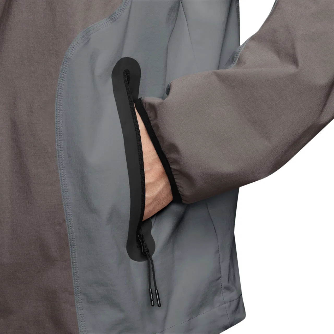 Мужская куртка Tech Woven Pro Full-Zip Nike, цвет Cave Stone/Black/Cool Grey — фото 3